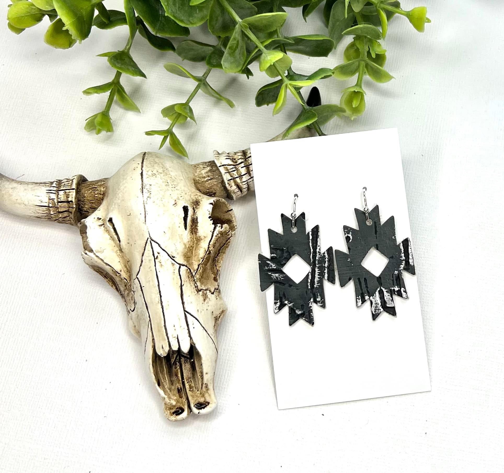 Aztec earrings