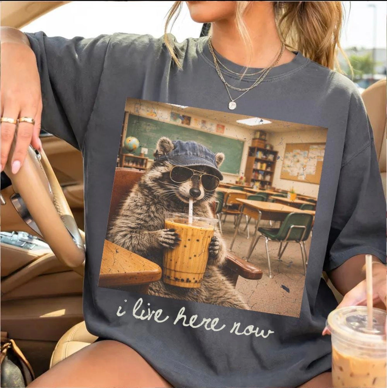 I Live Here Now Trash Panda Coffee