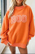 Boo Polka Dot Mock Neck