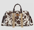 Coffee Cow Print Weekender Bag