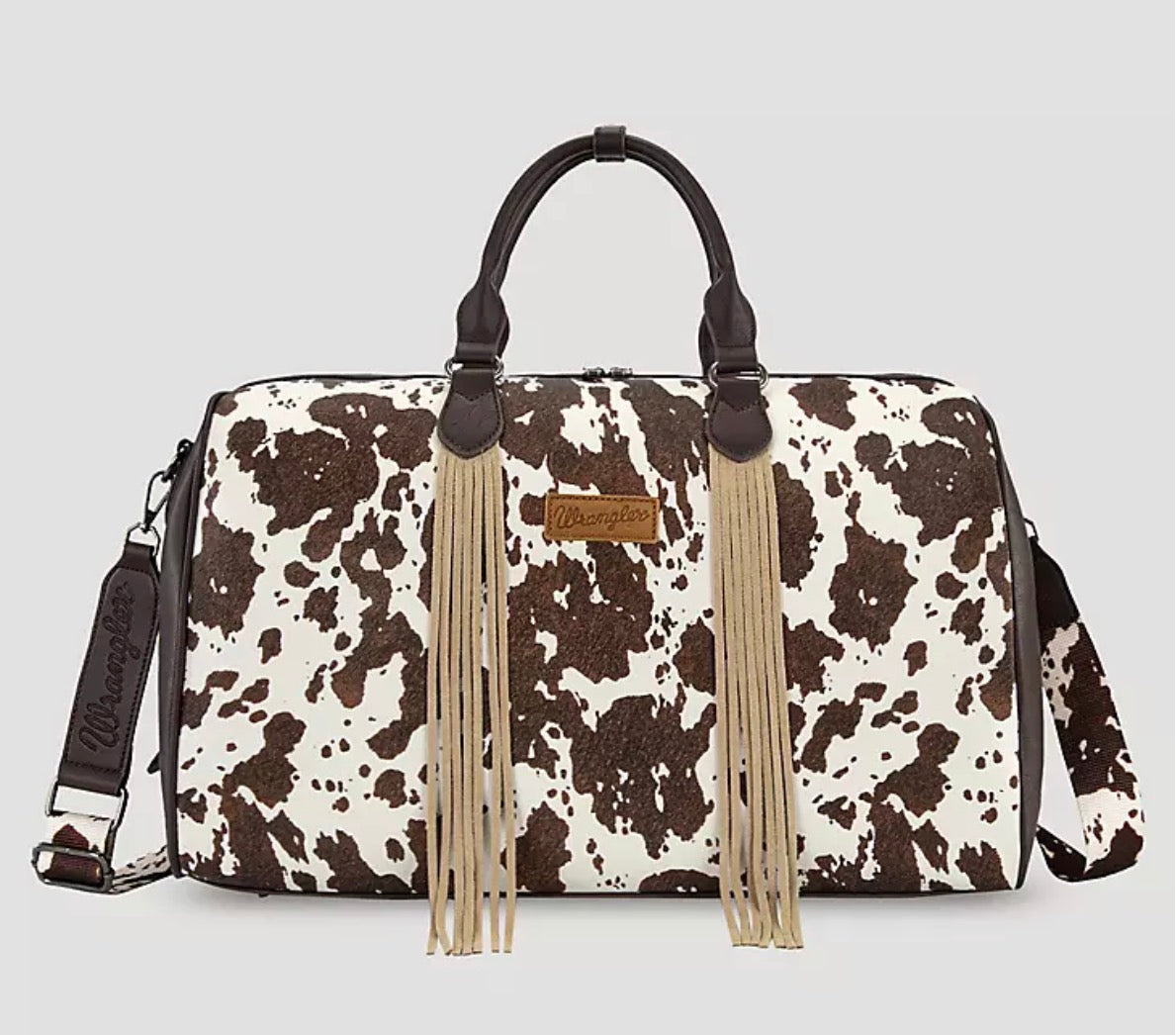Coffee Cow Print Weekender Bag